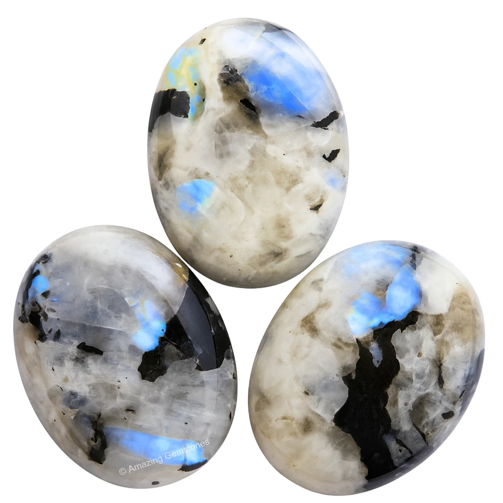 Rainbow Moonstone Palm Stone (Large)