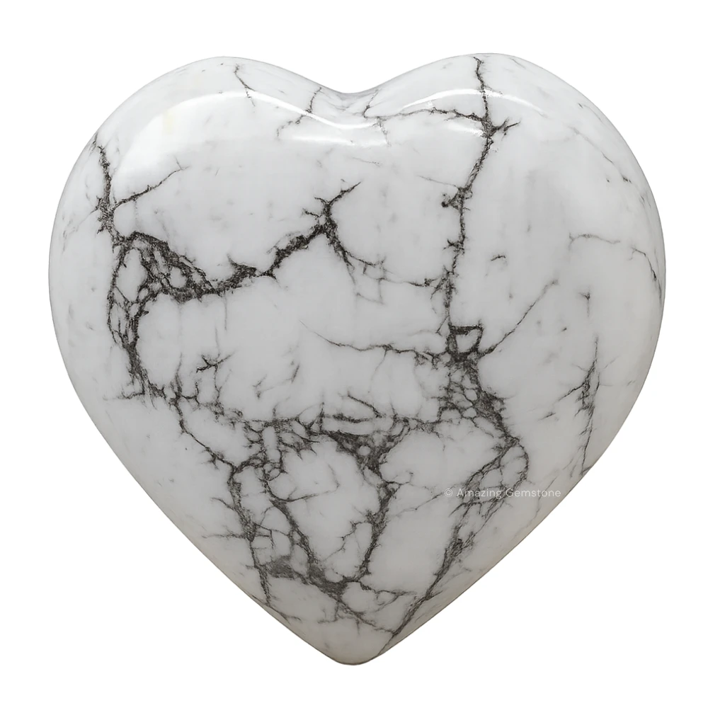 Howlite Heart