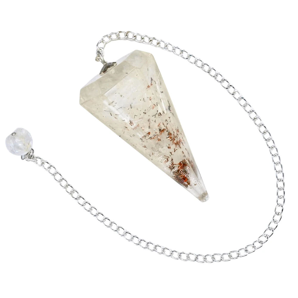 Selenite Orgone Pendulum