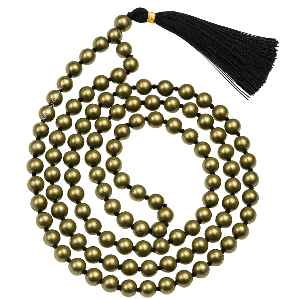 Pyrite Mala (Knotted)