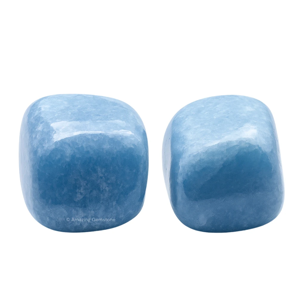 Tumbled Blue Calcite Stone Crystals (1 oz)