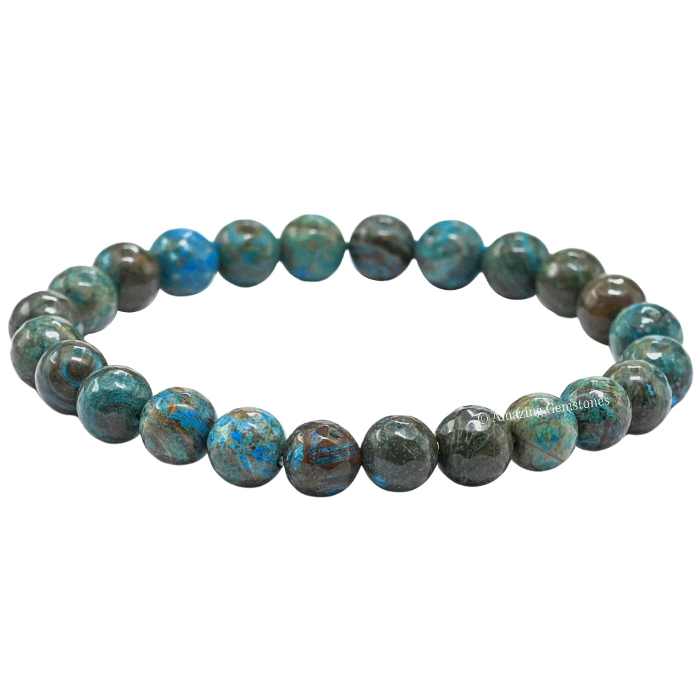 Chrysocolla Bracelet (Faceted-Stretchable)