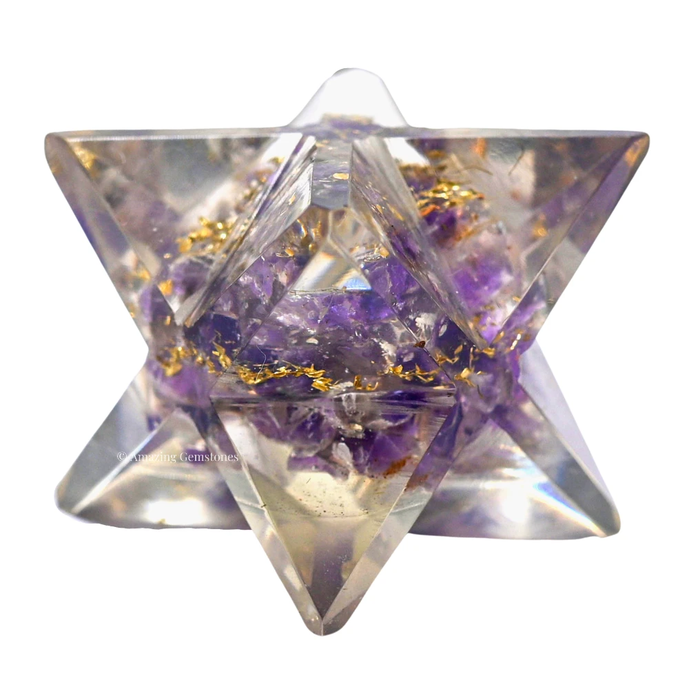 Amethyst Orgone Merkaba - 1 Inch