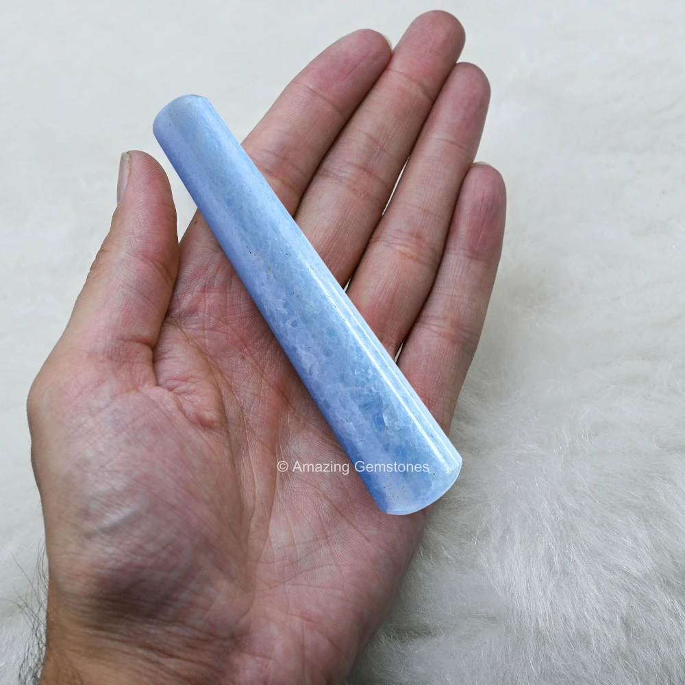Blue Calcite Wand