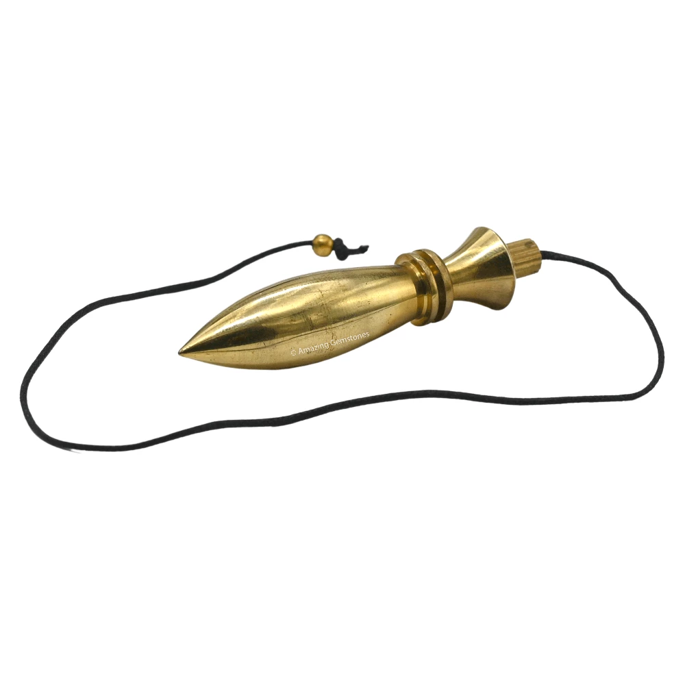 Copper Metal Pendulum - Gold Karnak 2 Ring Plate (MP83)