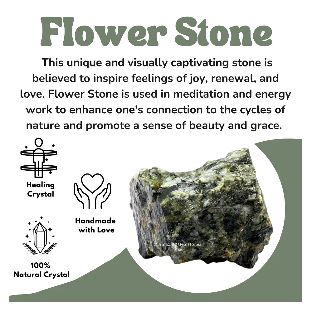 Flower Stone Raw Crystals (5 Pieces)