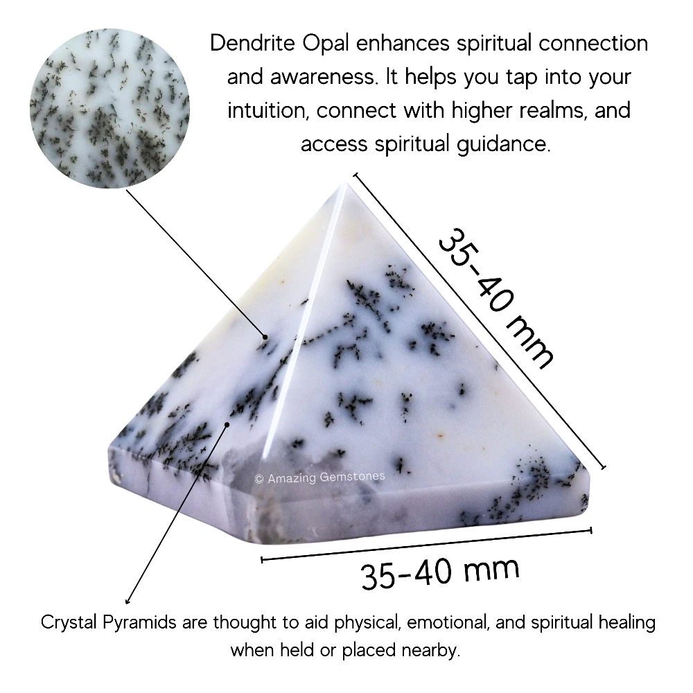 Dendrite Opal Pyramid (1.5 Inch)