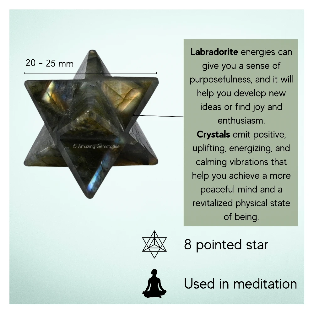 Labradorite Merkaba (20-25 mm)