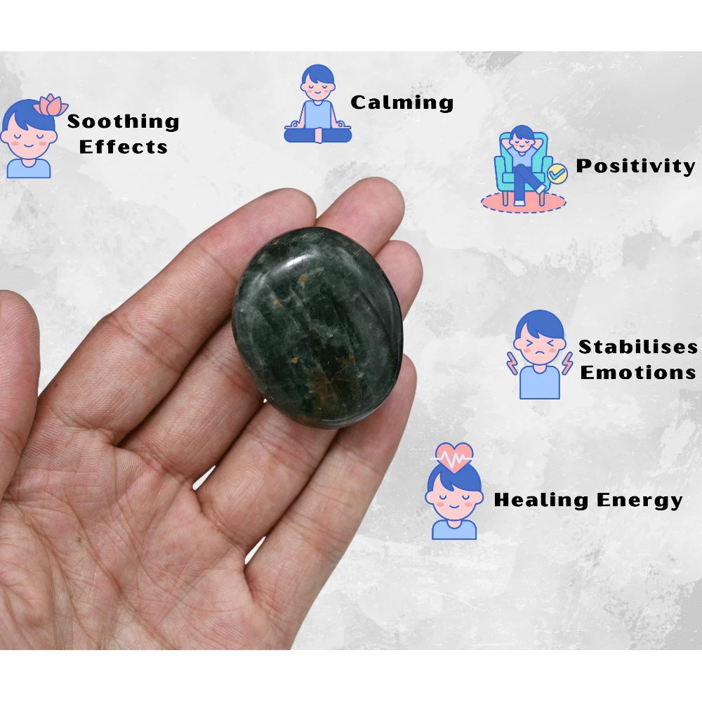 Chrome Diopside Palm Stone
