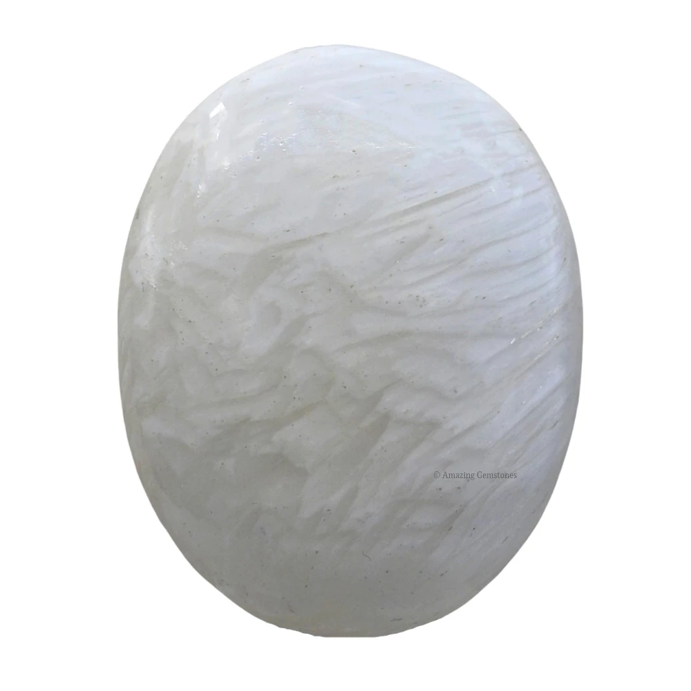 Scolecite Palm Stone