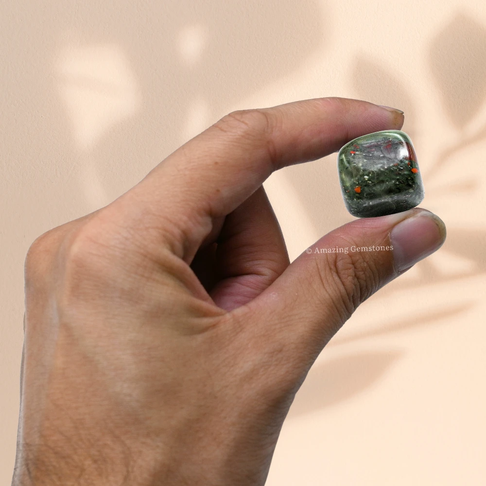 Tumbled African Bloodstone Stone Crystals (1000+ Carats)