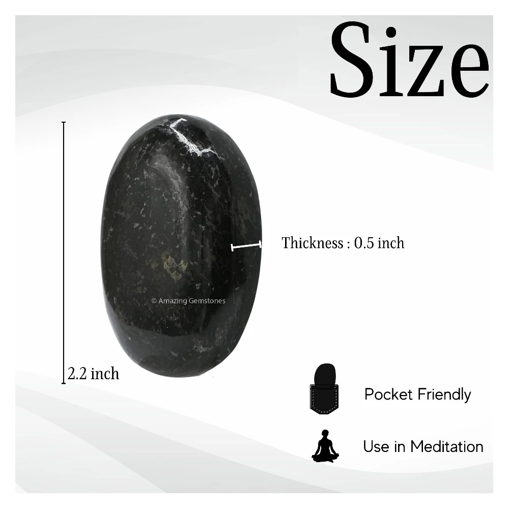 Nuummite Palm Stone