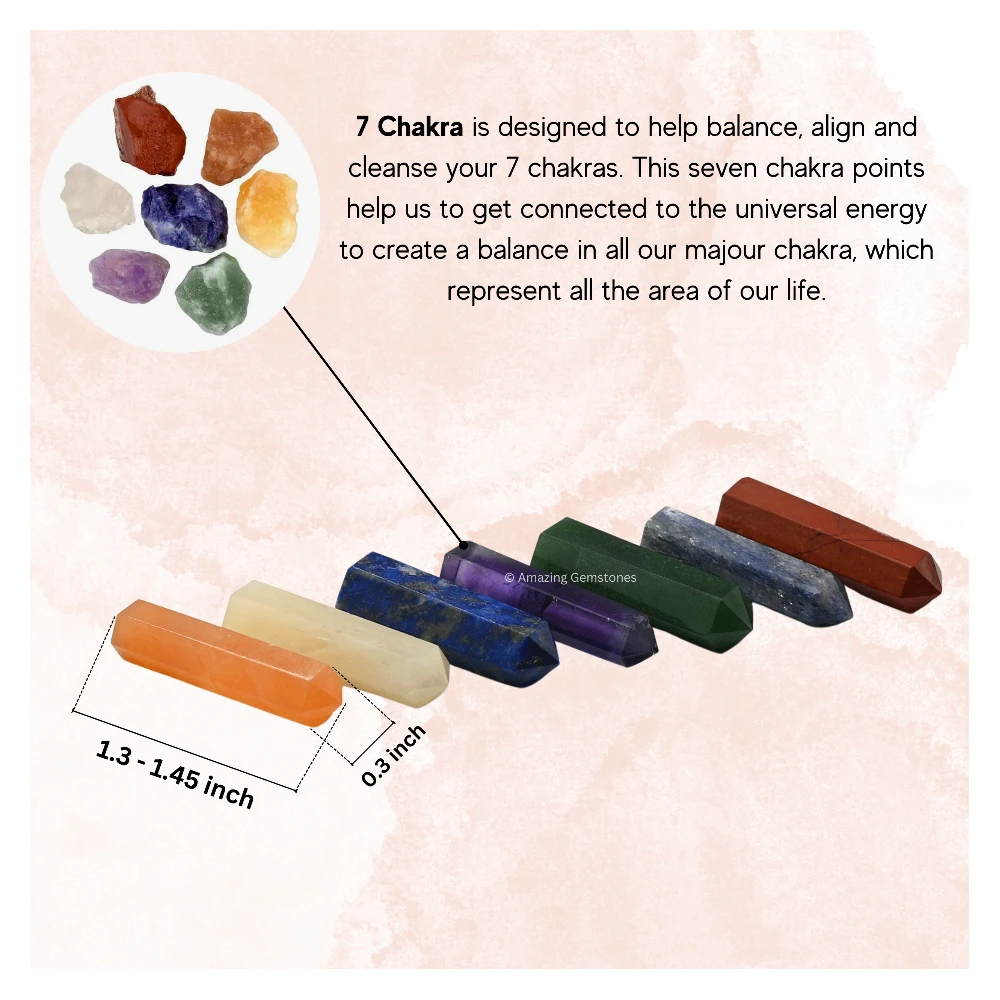 Mix Gemstone Pencil Points