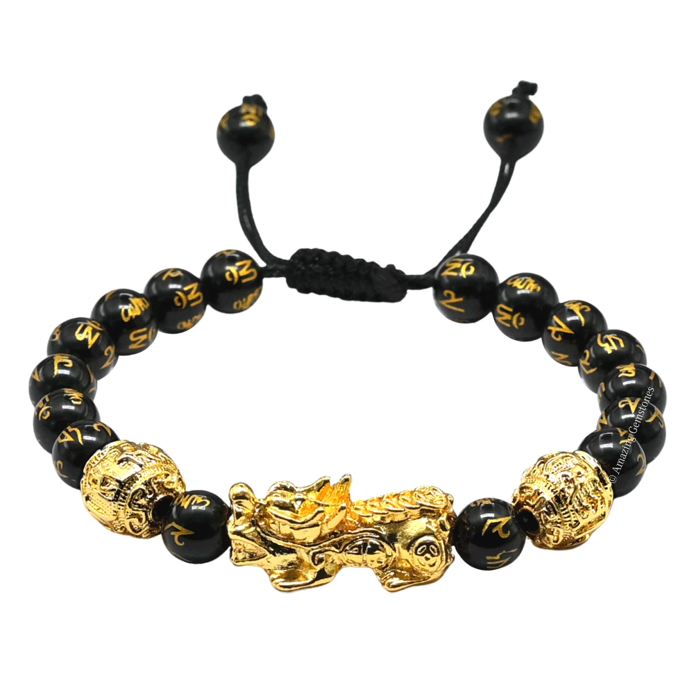 Feng Shui Bracelet Black Obsidian (Adjustable)