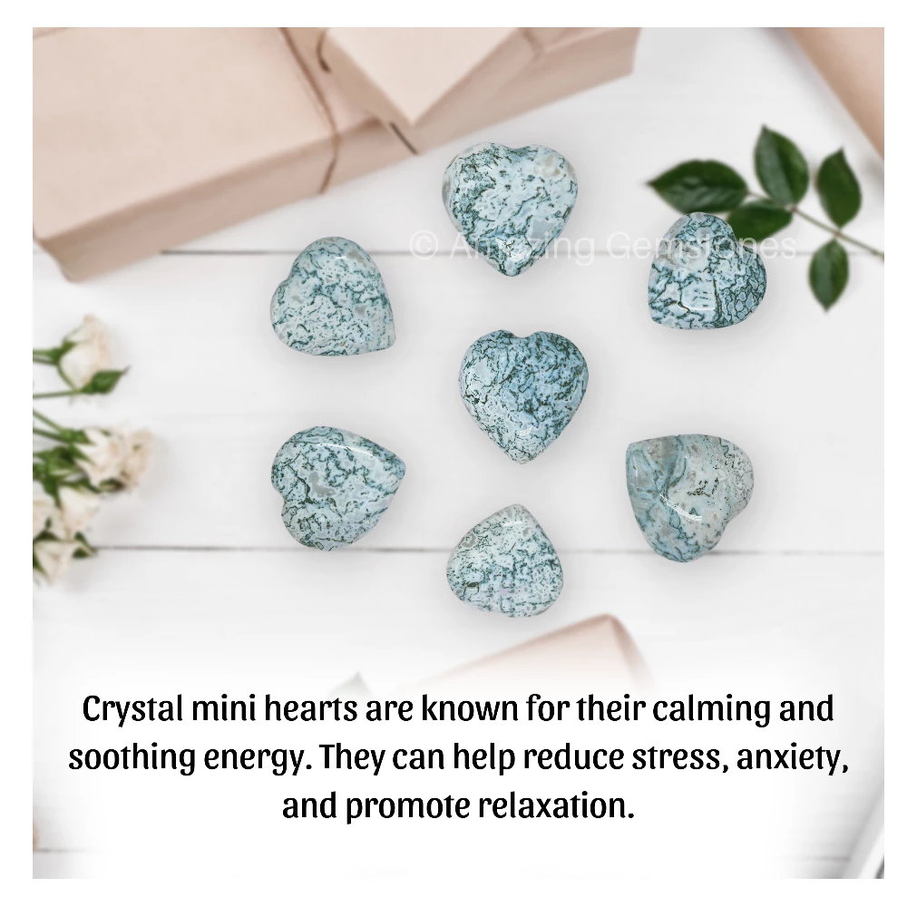 Tree Agate Heart (Pack of 2)