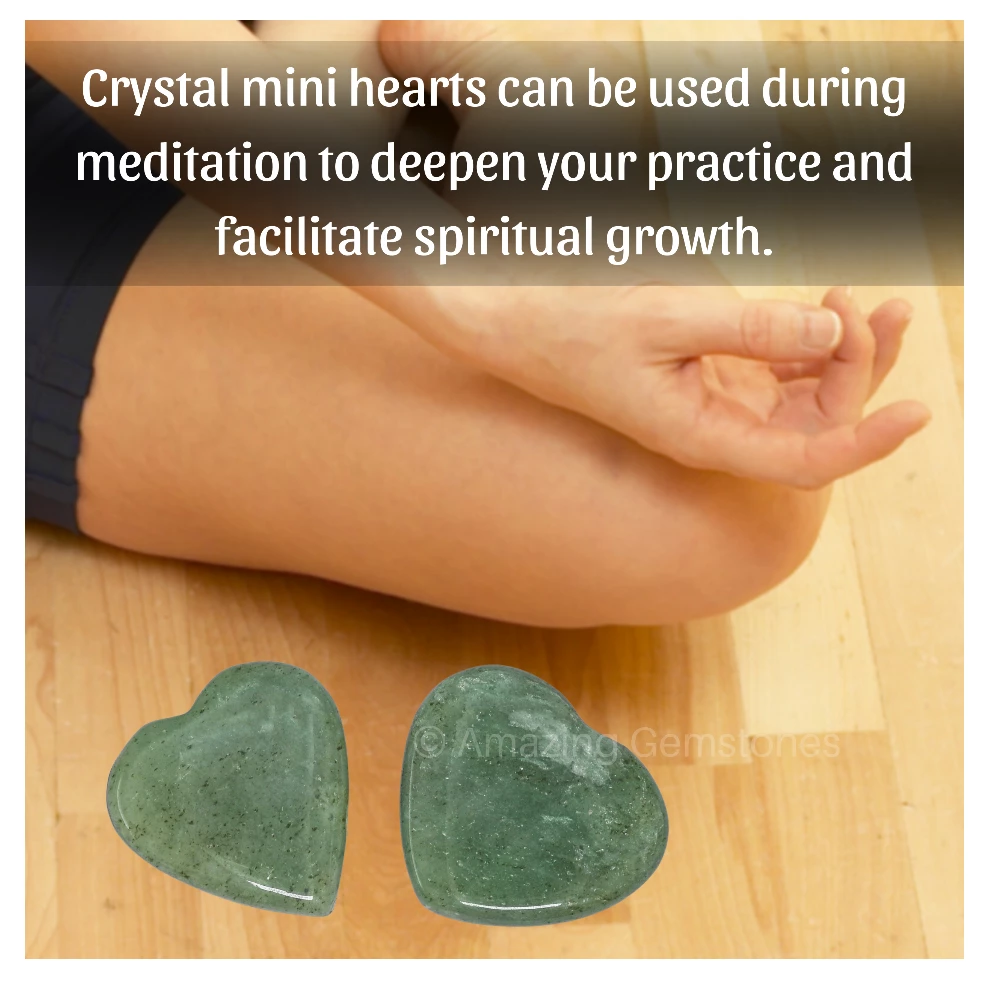 Light Green Aventurine Heart (Pack of 2)