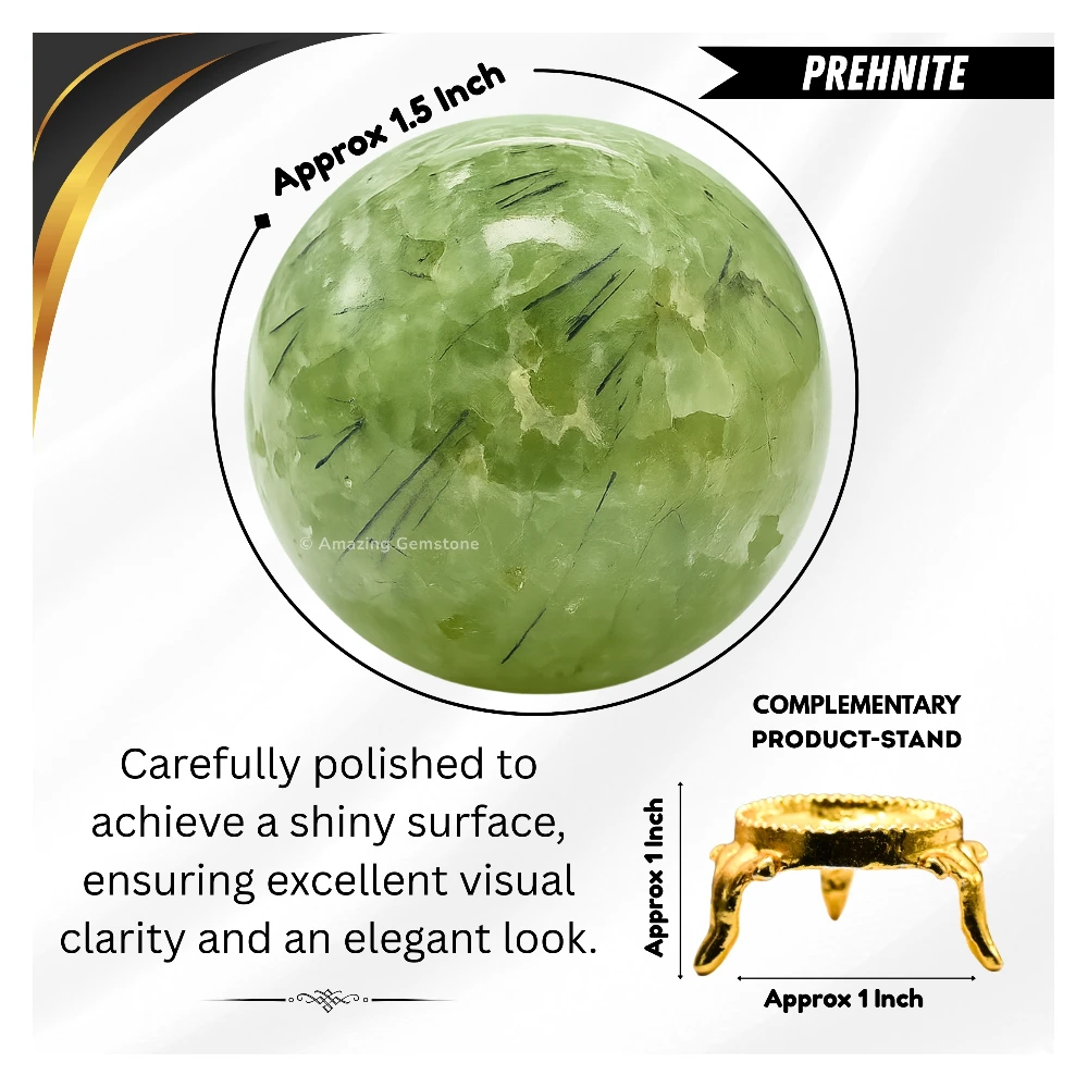 Prehnite Sphere (1.5 Inch)
