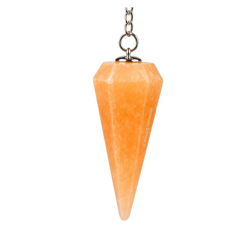 Orange Selenite Pendulum
