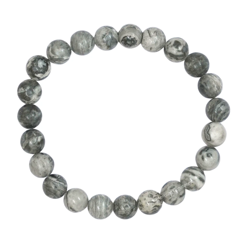 Map Stone Bracelet (Strechable)