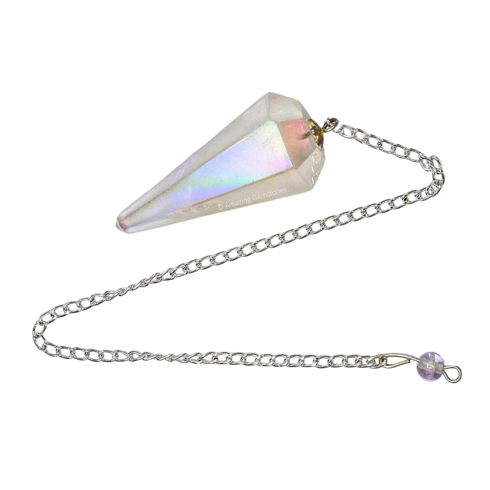 Angel Aura Quartz Pendulum