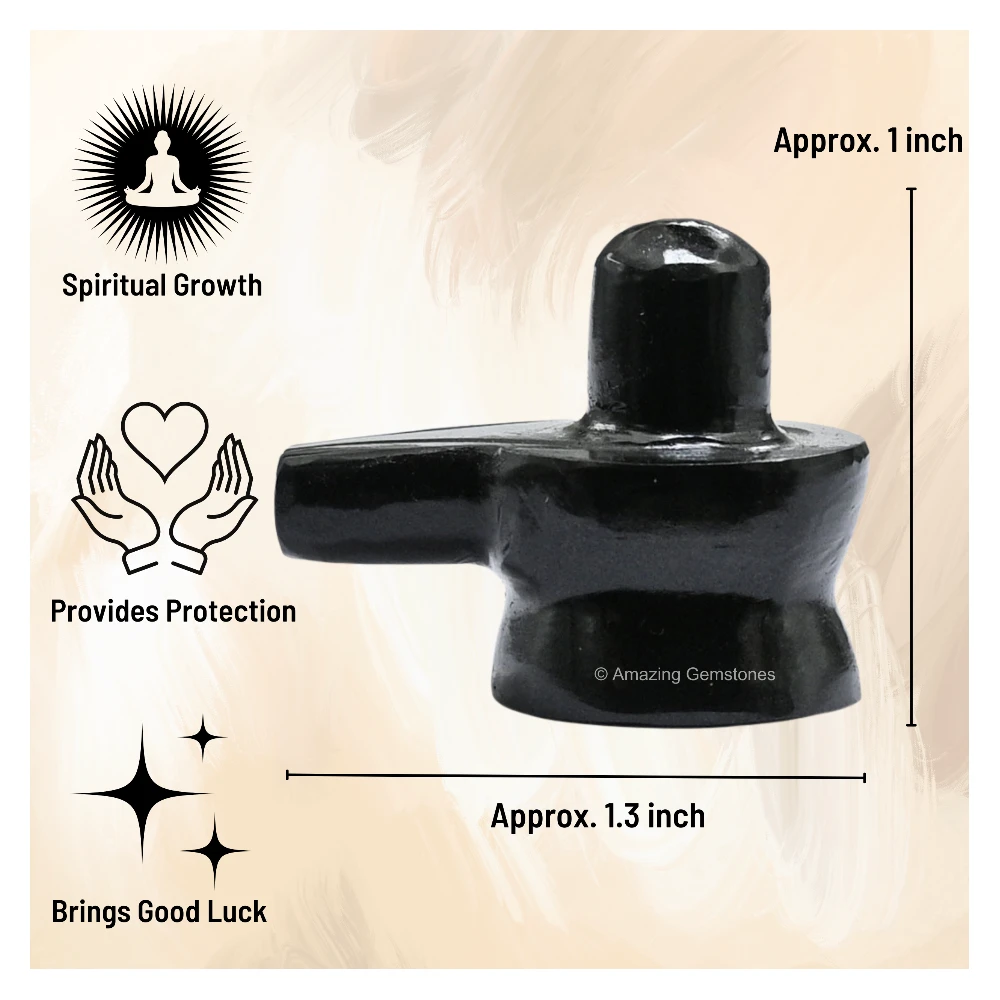 Black Obsidian Shivling