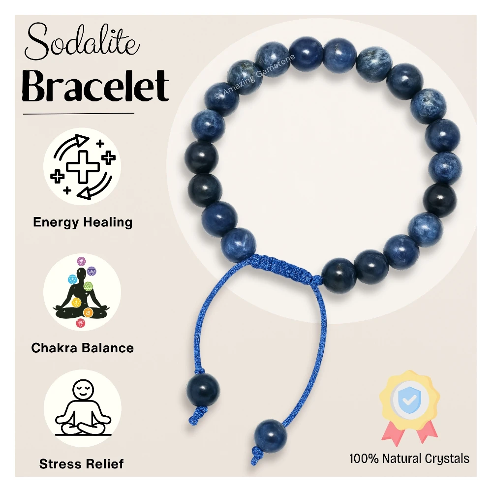 Sodalite Bracelet (Adjustable)