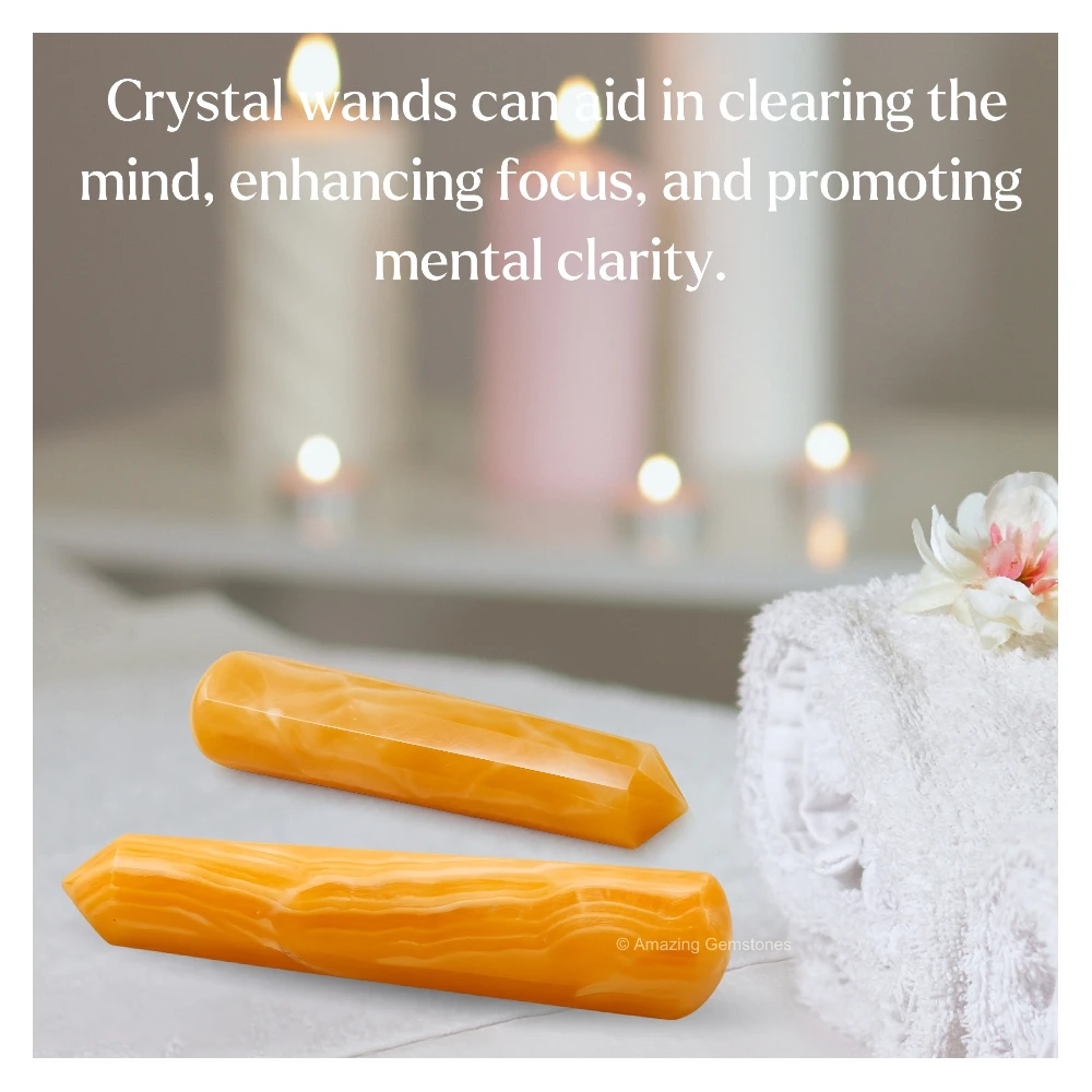 Yellow Calcite Wand (Faceted)