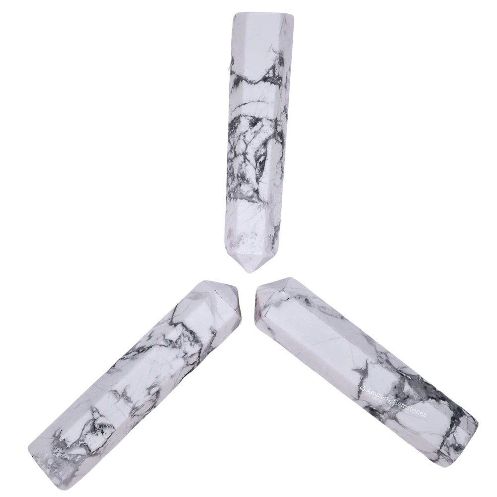 Howlite Pencil Points (Set of 50)