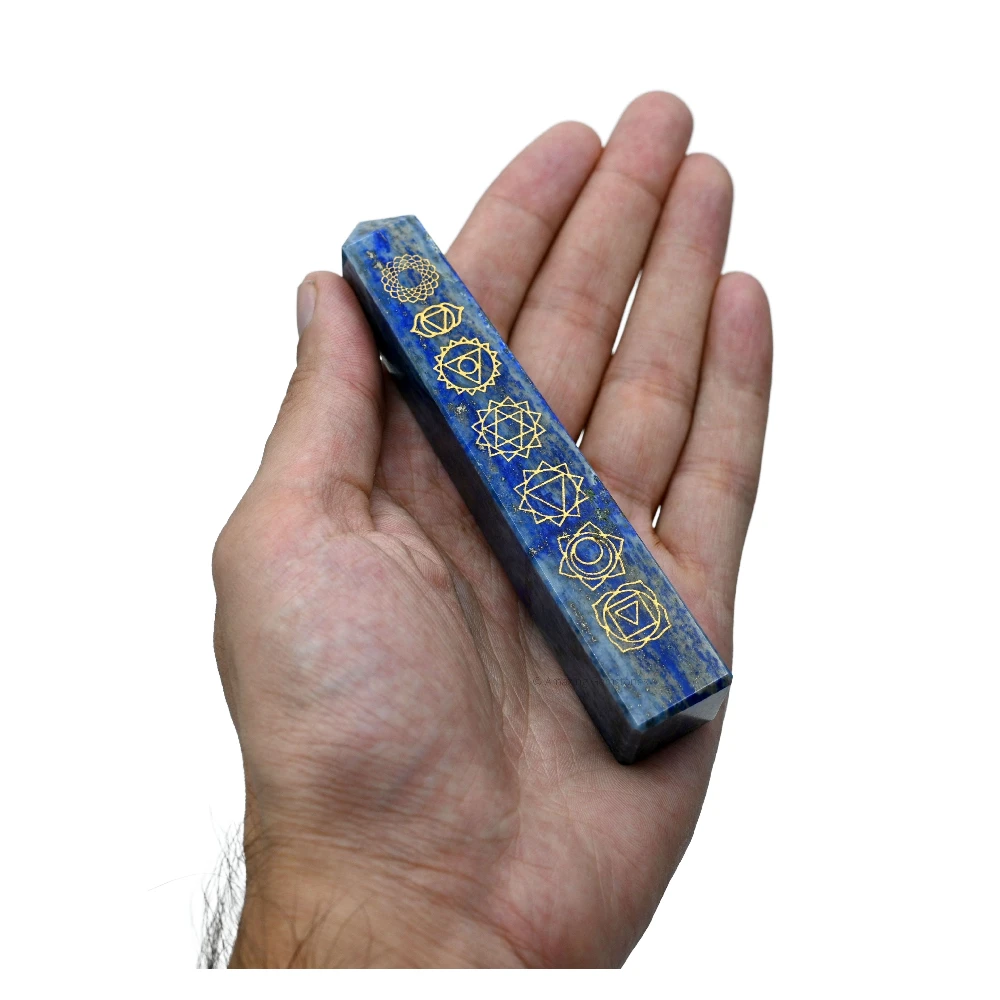 Lapis Lazuli Tower (4" - 5" Inch (Engraved))