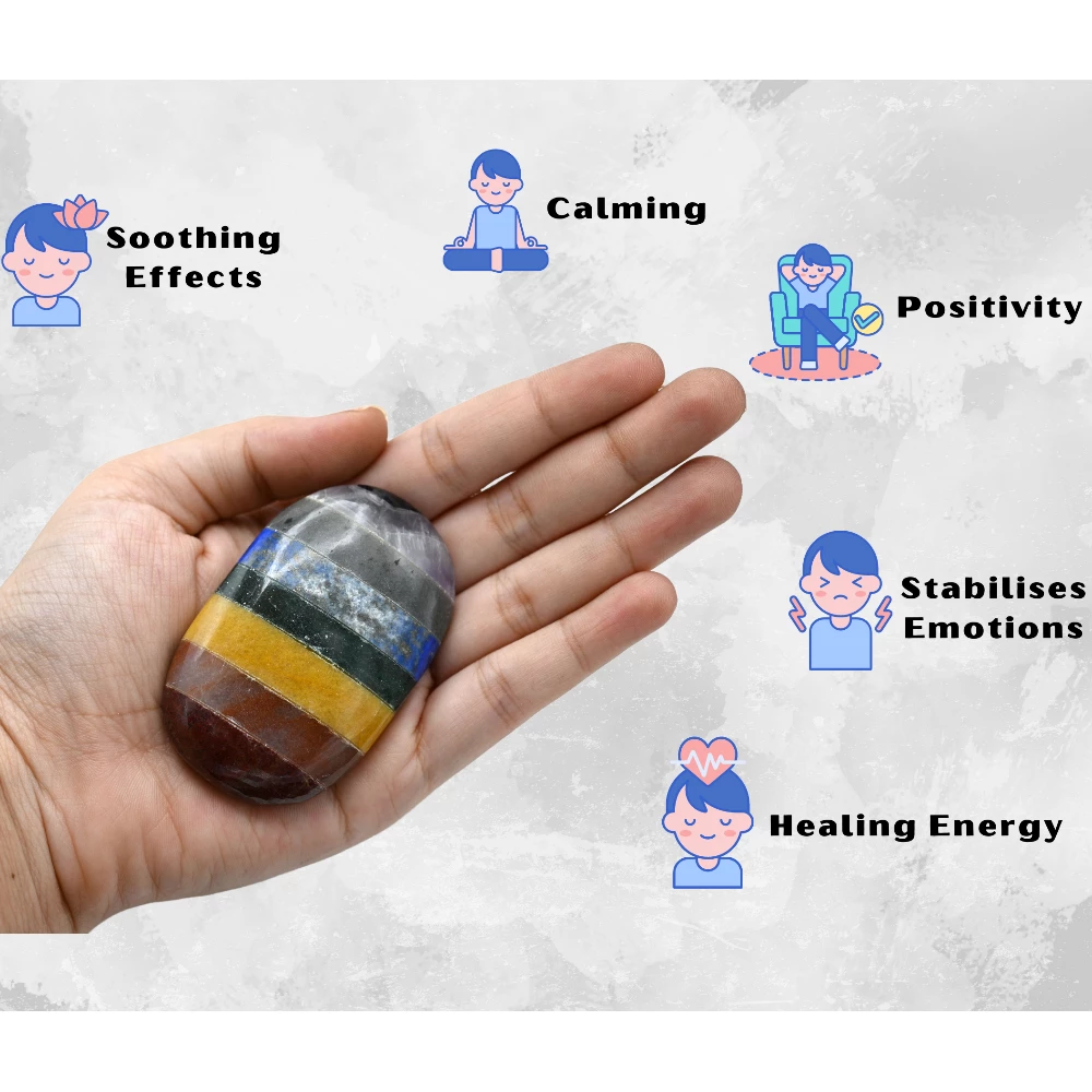 Chakra Palm Stone