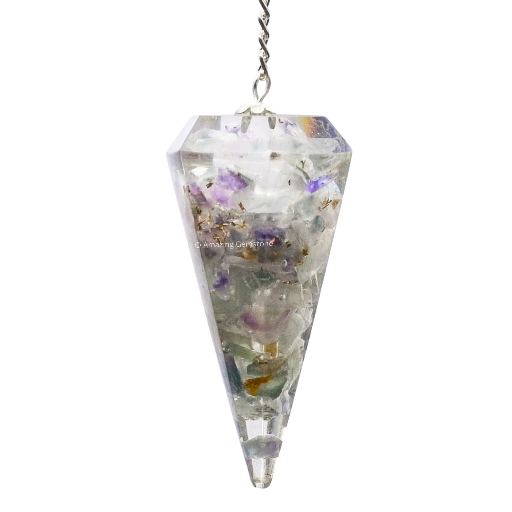 Fluorite Orgone Pendulum