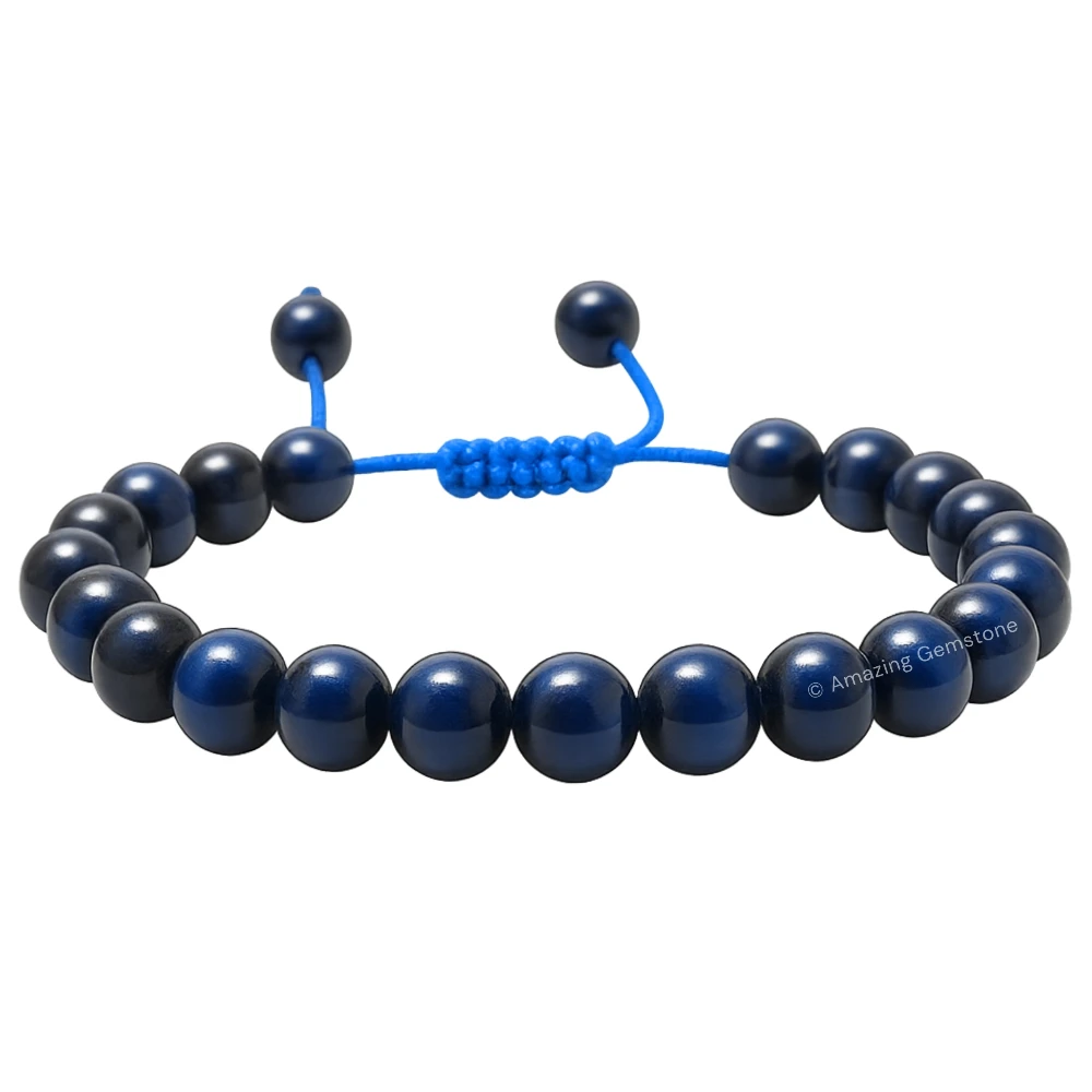 Blue Cats Eye Bracelet (Adjustable)