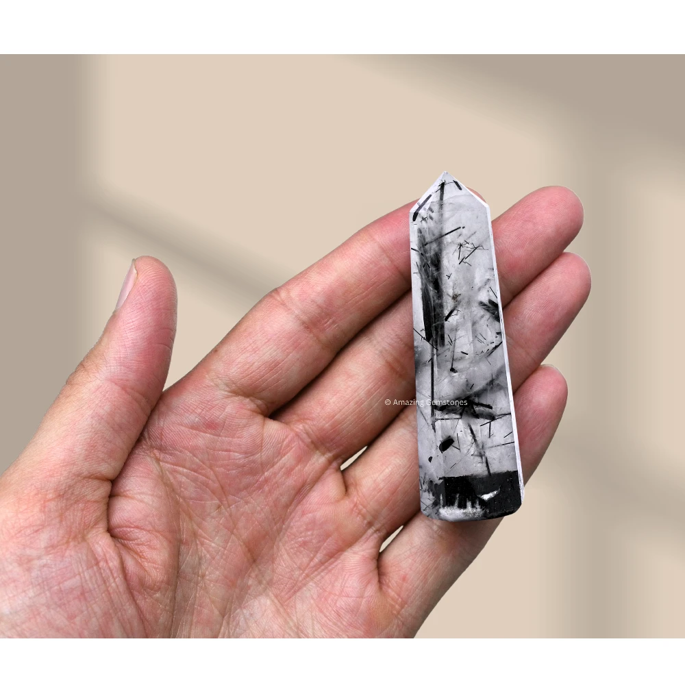 Black Rutilated Quartz Tower (2" to 3" inch)