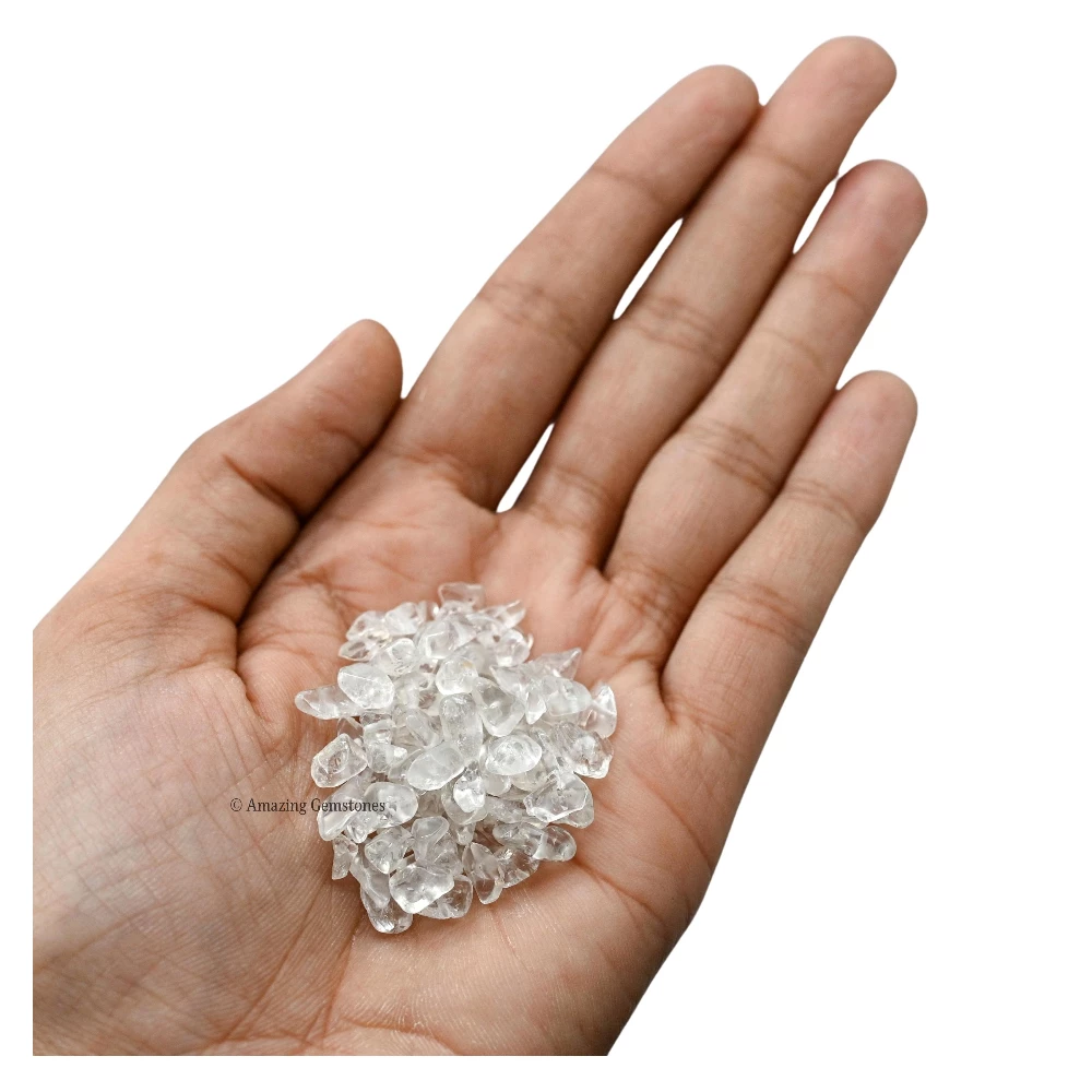 Clear Quartz Chips - Pre Drilled