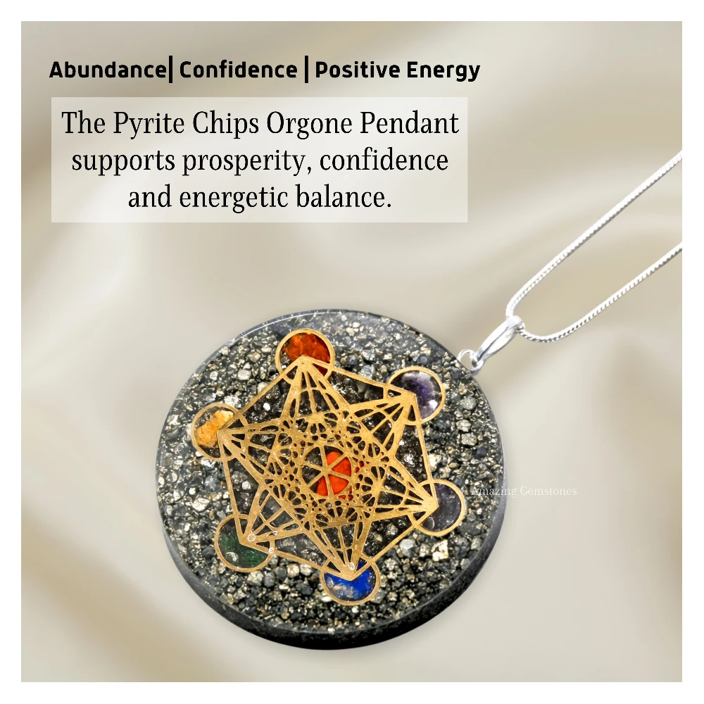 Pyrite Orgone Necklace - Metatron