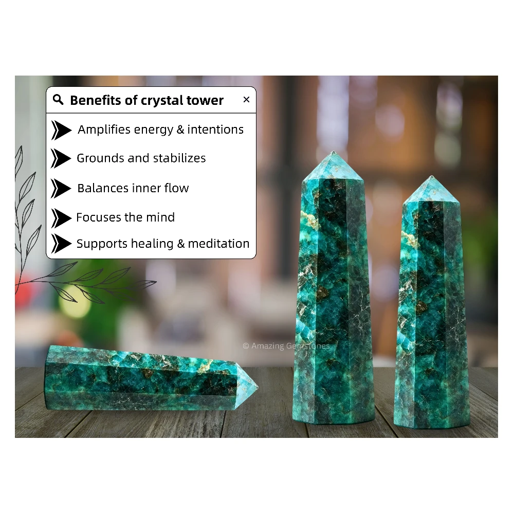 Chrome Diopside Tower (2" to 3" INCH)