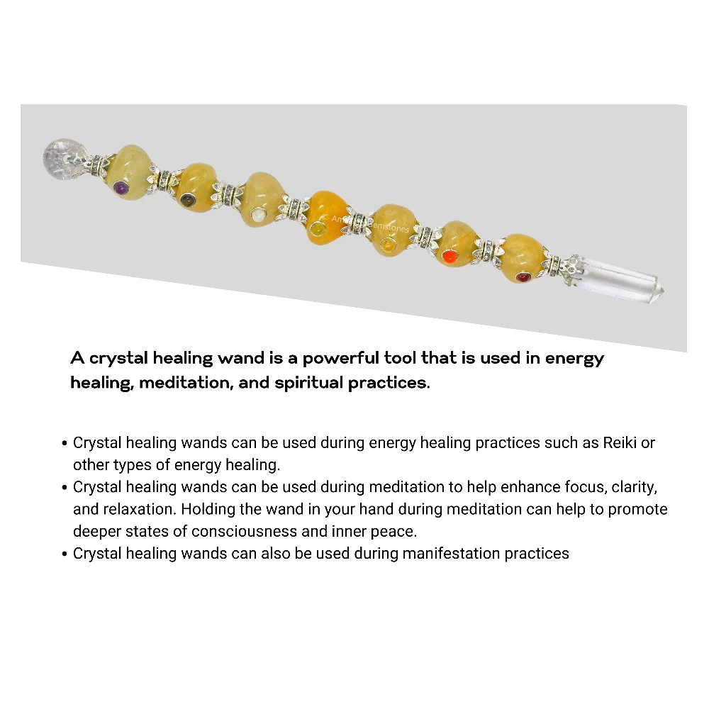 Yellow Aventurine Tumbled Healing Crystal Wand