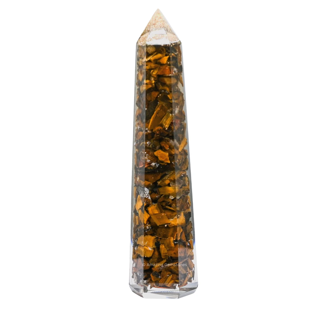 Tiger Eye Orgone Tower (4.5 Inch)