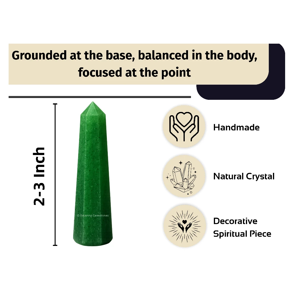 Dark Green Aventurine Tower (2" to 3" INCH)