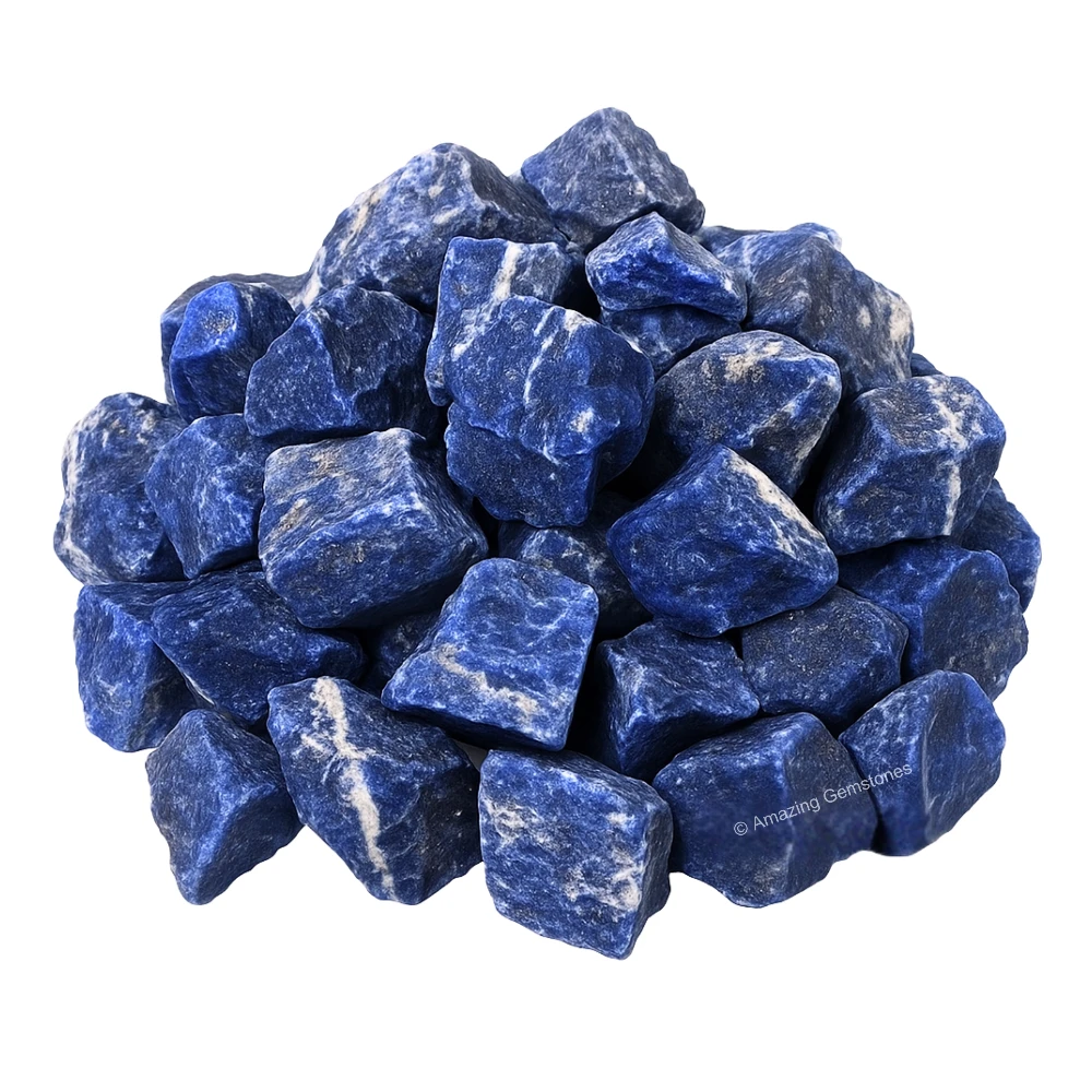 Sodalite Raw Crystals (5 Pieces)