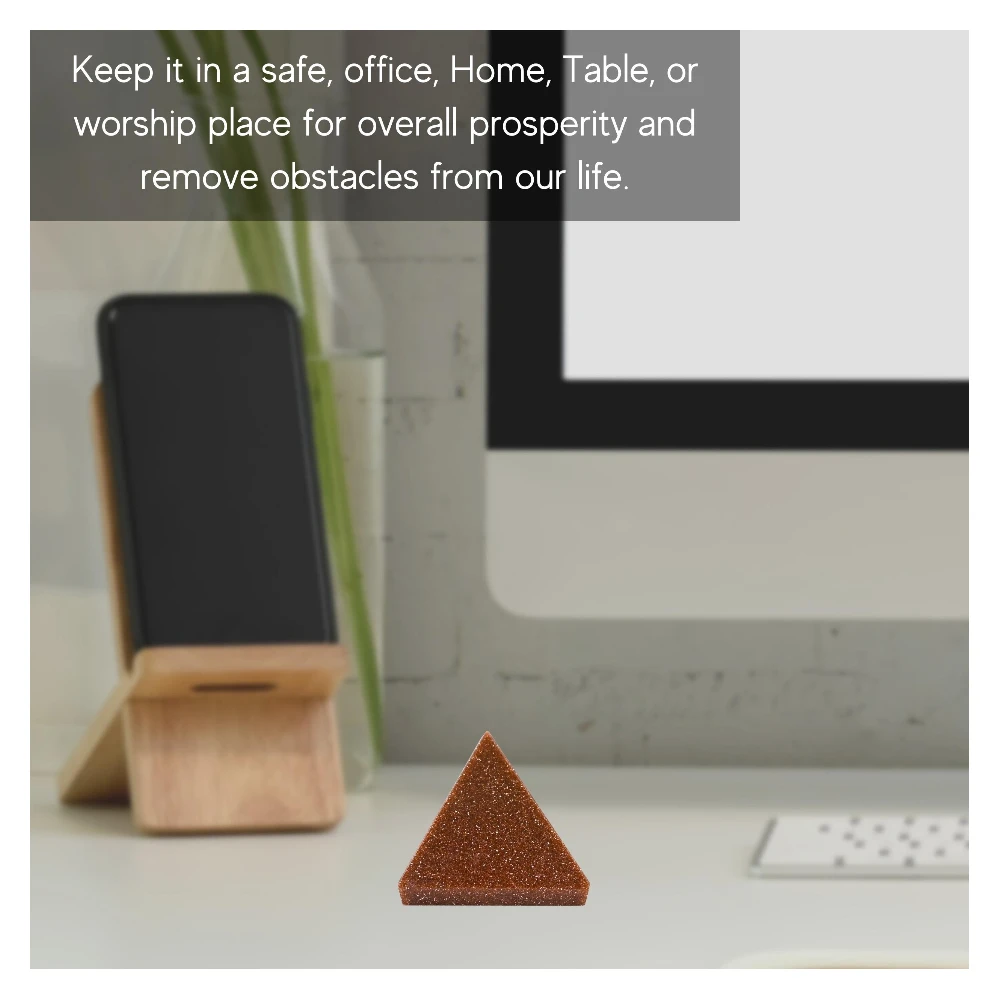 Red Goldstone Pyramid (1 Inch)