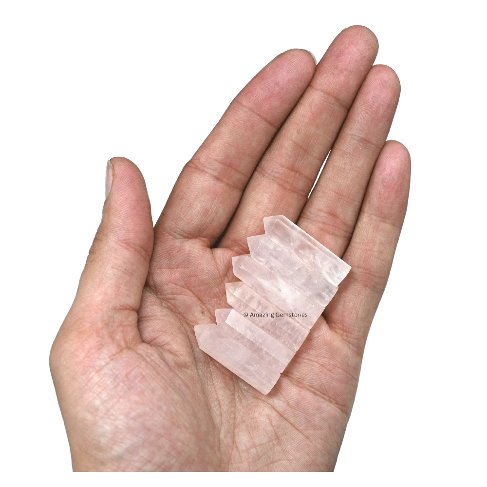 Rose Quartz Pencil Points (Set of 3)