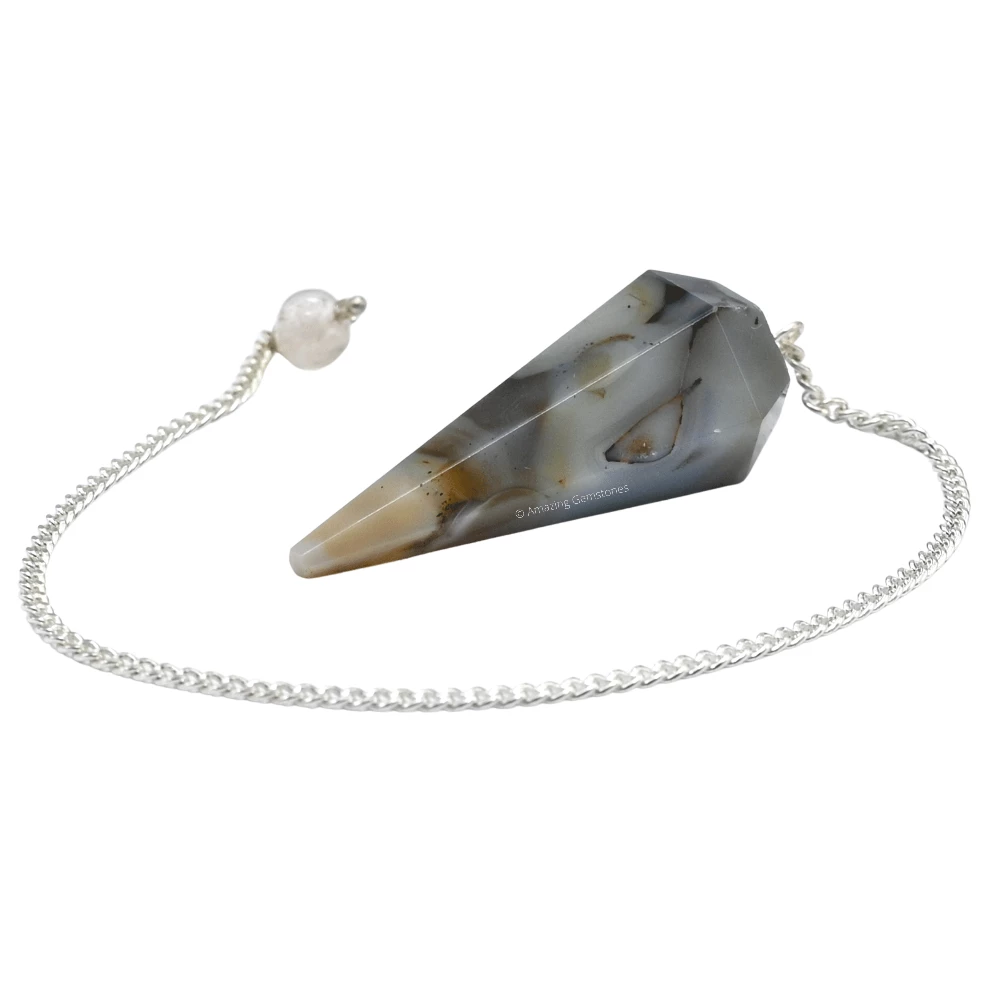 Dendrite Agate Pendulum