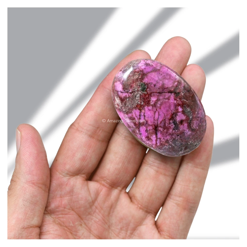 Cobalt Calcite Palm Stone