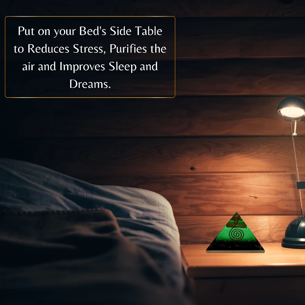 Shungite Orgone Pyramid - Glow in Dark