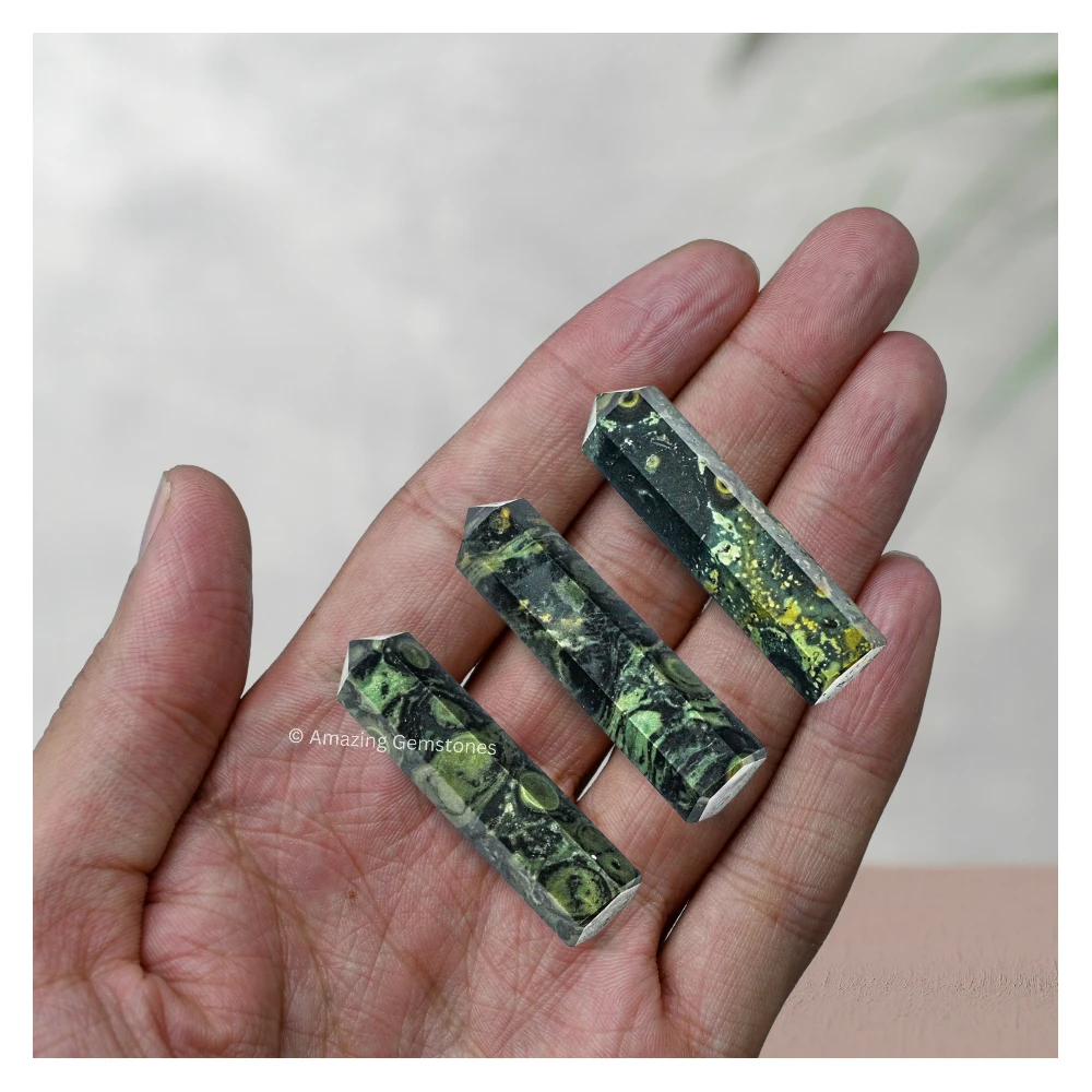 Kambaba Jasper Pencil Points (Set of 50)