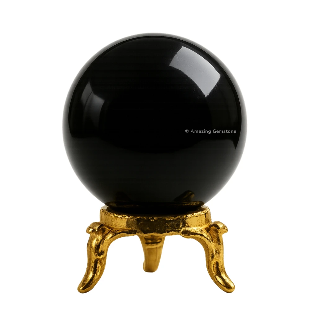 Black Obsidian Sphere (1.5 Inch)