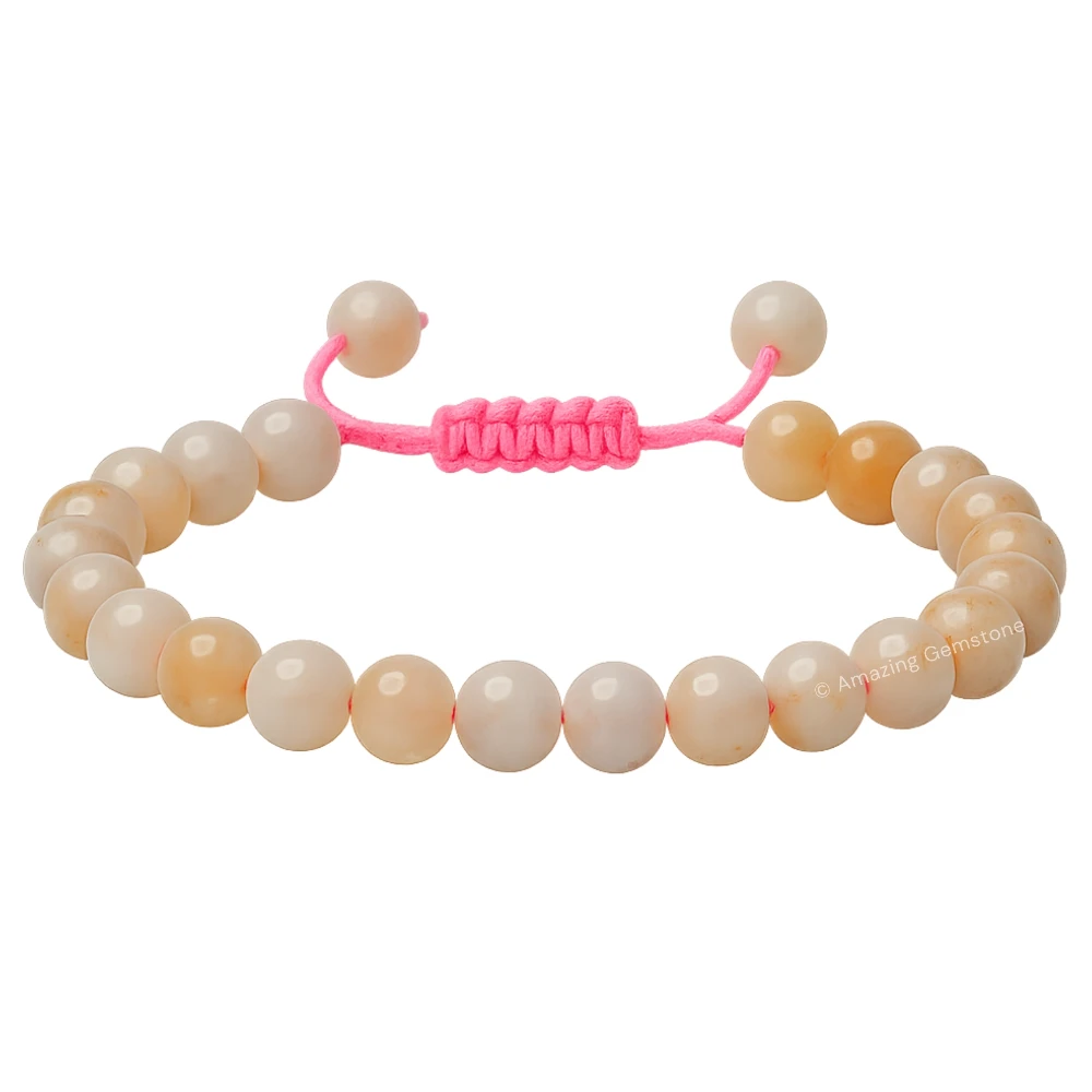 Canadian Flower Agate Bracelet (Adjustable)