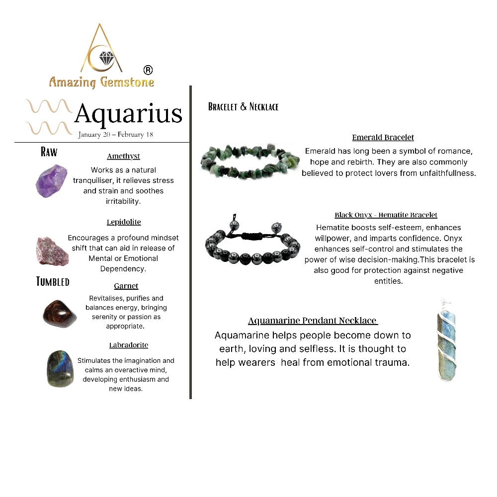 Crystals for Aquarius (Premium Set)