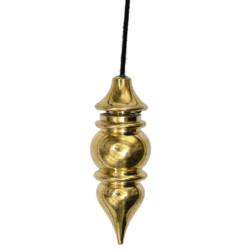 Copper Metal Pendulum - Gold Tear Drop Pot (MP89)